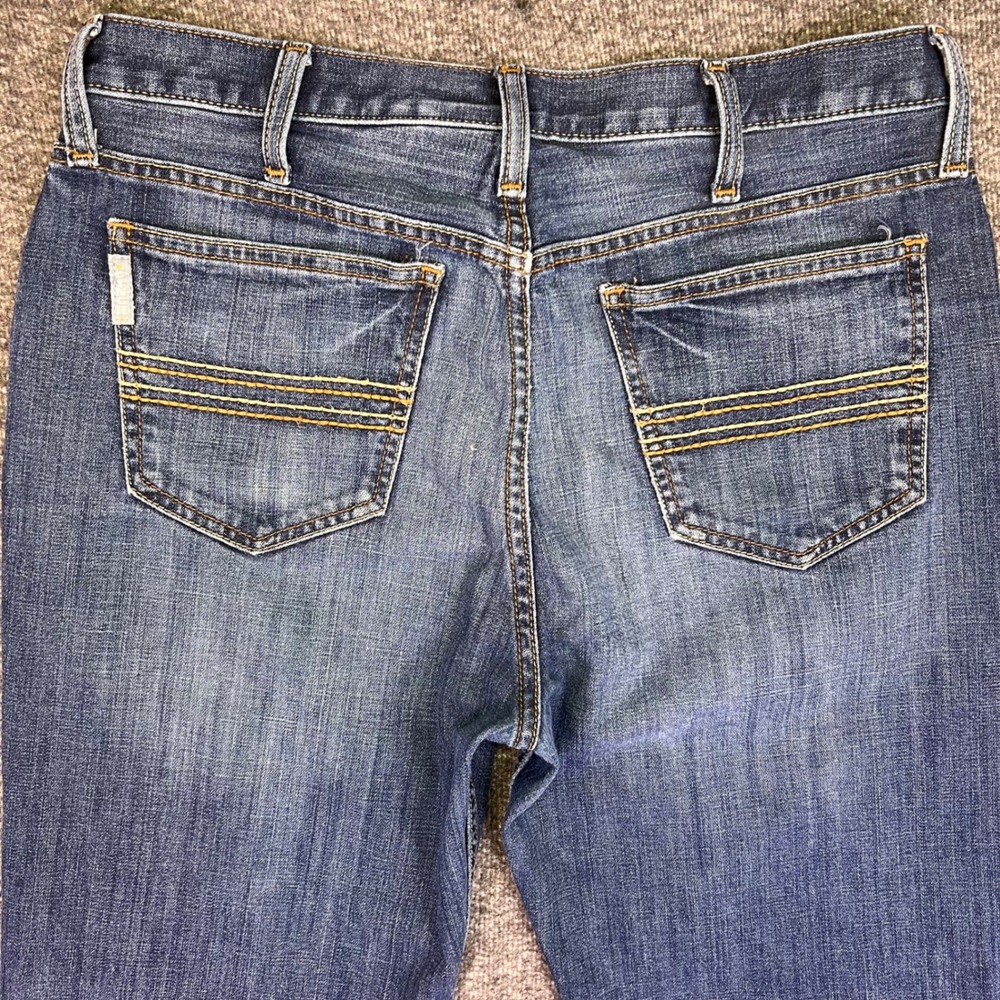 Cinch Jeans Men 32x31 Blue Straight Casual Western Cowboy Stretch Denim Rodeo - Picture 13 of 15